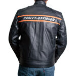 Bill Goldberg Harley Davidson Black Biker Leather Jacket