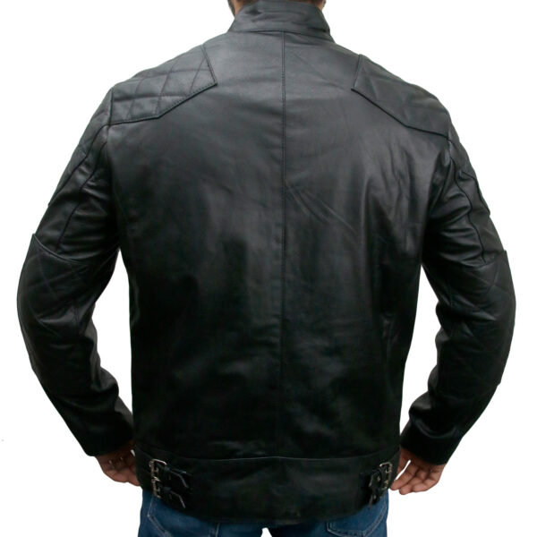 David Beckham Black Leather Jacket Biker Style | Xtreme Jackets