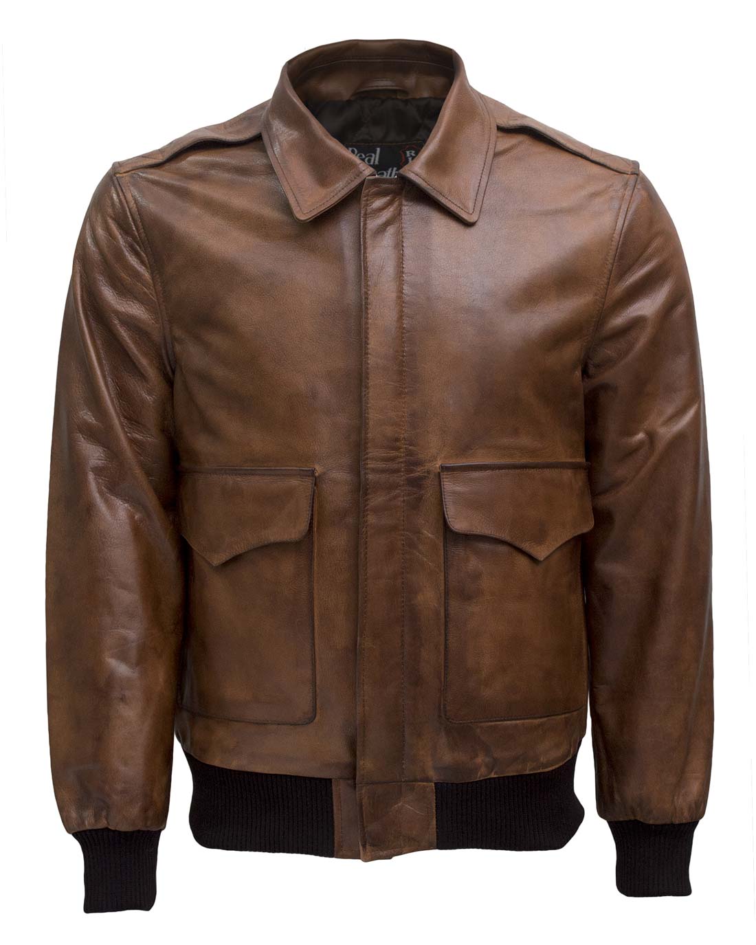 Pat A-2 Brown Leather Bomber Jacket Mens for Sale | Xtreme Jackets